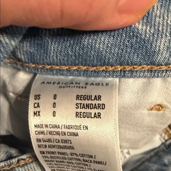 American Age Light Wash Straight Leg Jeans - Picture 4 of 5